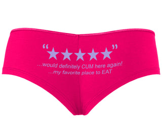 Five Star Review - Would Cum Again - Fuchsia Boyshort