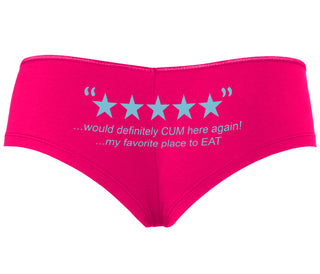 Five Star Review - Would Cum Again - Fuchsia Boyshort