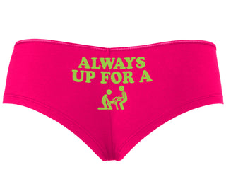 Always Up For A Threesome - Fuchsia Boy Short