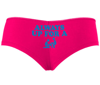 Always Up For A Threesome - Fuchsia Boy Short