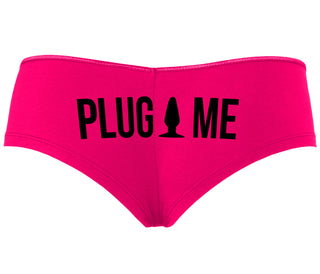Anal Plug Me - Fuchsia Boyshort