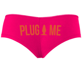 Anal Plug Me - Fuchsia Boyshort