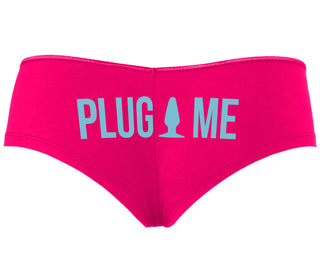 Anal Plug Me - Fuchsia Boyshort