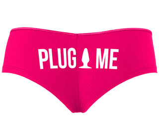 Anal Plug Me - Fuchsia Boyshort