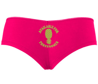Available for Threesomes - Swinger Pineapple - Fuchsia Boy Short