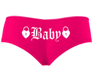 Baby Goth Look With Locks - Fuchsia Boyshort