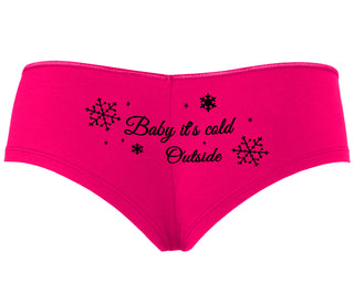 Baby It's Cold Outside - Fuchsia Boyshort