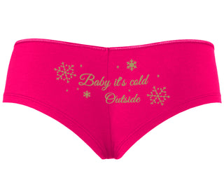 Baby It's Cold Outside - Fuchsia Boyshort