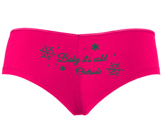 Baby It's Cold Outside - Fuchsia Boyshort