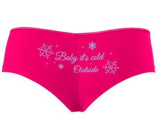 Baby It's Cold Outside - Fuchsia Boyshort