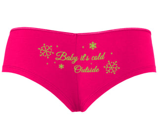 Baby It's Cold Outside - Fuchsia Boyshort