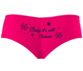 Baby It's Cold Outside - Fuchsia Boyshort
