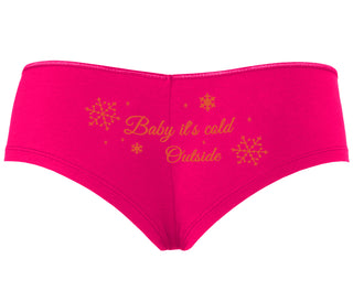 Baby It's Cold Outside - Fuchsia Boyshort