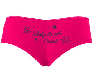 Baby It's Cold Outside - Fuchsia Boyshort