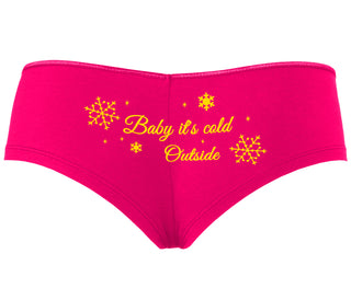 Baby It's Cold Outside - Fuchsia Boyshort