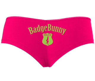 Badge Bunny for LEO Wife or Girlfriend - Fuchsia Boyshort