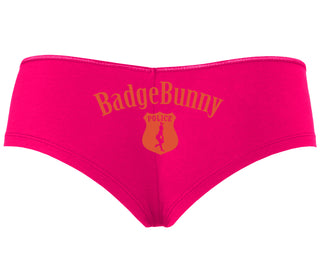 Badge Bunny for LEO Wife or Girlfriend - Fuchsia Boyshort