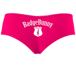 Badge Bunny for LEO Wife or Girlfriend - Fuchsia Boyshort