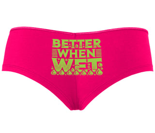 Better When Wet - Fuchsia Boyshort