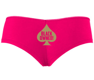 Black Owned - Queen of Spades - Fuchsia Boyshort
