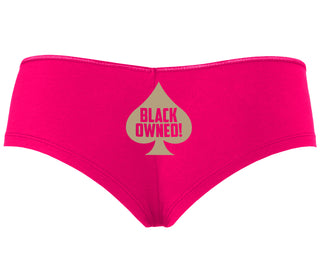 Black Owned - Queen of Spades - Fuchsia Boyshort