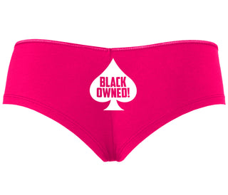 Black Owned - Queen of Spades - Fuchsia Boyshort