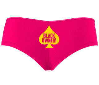 Black Owned - Queen of Spades - Fuchsia Boyshort