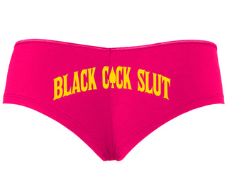 Black Cock Slut - Queen of Spades - Fuchsia Boyshort