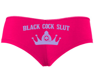 Black Cock Slut - Queen of Spades - Fuchsia Boyshort
