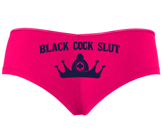Black Cock Slut - Queen of Spades - Fuchsia Boyshort