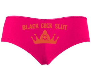 Black Cock Slut - Queen of Spades - Fuchsia Boyshort