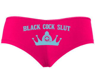 Black Cock Slut - Queen of Spades - Fuchsia Boyshort
