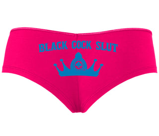 Black Cock Slut - Queen of Spades - Fuchsia Boyshort