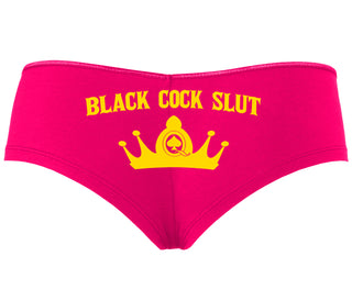 Black Cock Slut - Queen of Spades - Fuchsia Boyshort