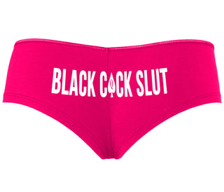 Black Cock Slut - Queen of Spades - Fuchsia Boyshort