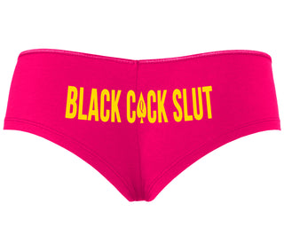 Black Cock Slut - Queen of Spades - Fuchsia Boyshort