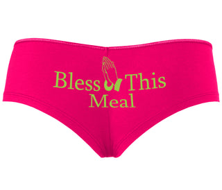 Bless This Meal - Fuchsia Boyshort