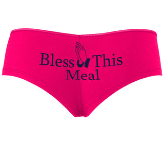 Bless This Meal - Fuchsia Boyshort