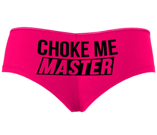 Choke Me Master - Fuchsia Boyshort