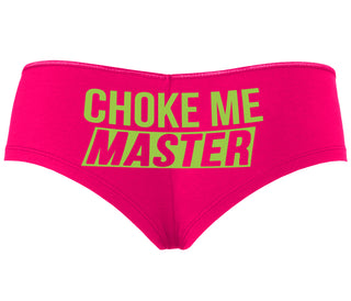 Choke Me Master - Fuchsia Boyshort