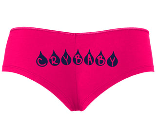 Crybaby Tear Design - Fuchsia Boyshort