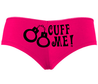 Cuff Me - Cute Handcuff Design - Fuchsia Boyshort