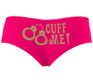 Cuff Me - Cute Handcuff Design - Fuchsia Boyshort