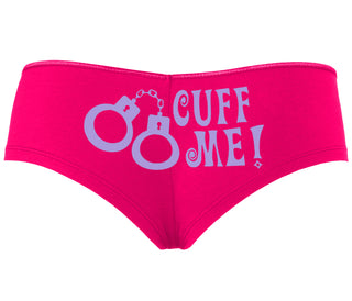 Cuff Me - Cute Handcuff Design - Fuchsia Boyshort