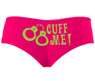 Cuff Me - Cute Handcuff Design - Fuchsia Boyshort