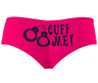 Cuff Me - Cute Handcuff Design - Fuchsia Boyshort