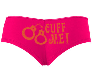 Cuff Me - Cute Handcuff Design - Fuchsia Boyshort