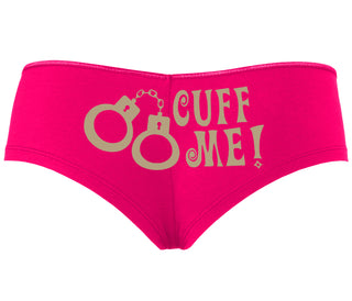 Cuff Me - Cute Handcuff Design - Fuchsia Boyshort