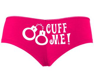 Cuff Me - Cute Handcuff Design - Fuchsia Boyshort