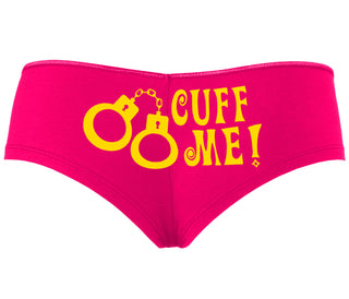 Cuff Me - Cute Handcuff Design - Fuchsia Boyshort
